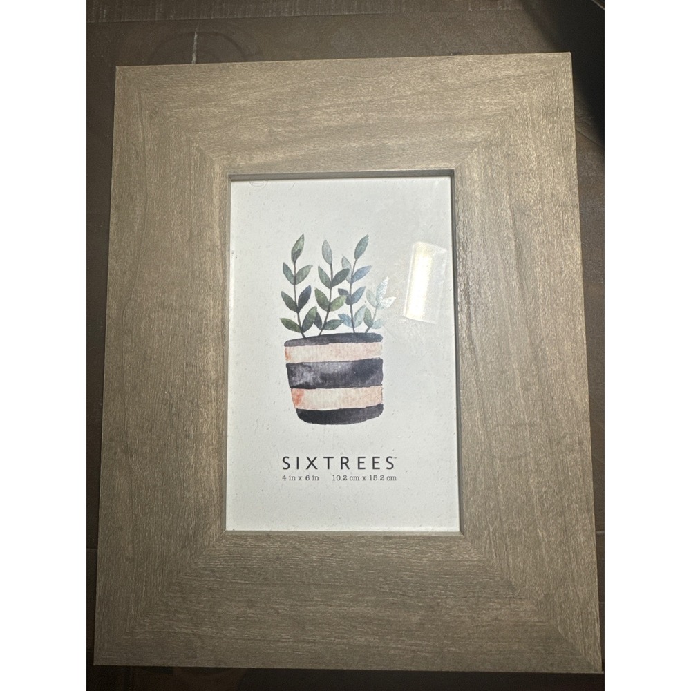 Sixtrees 4x6 Gray Driftwood Rustic Wood Photo Frame WD20146 Farmhouse Decor